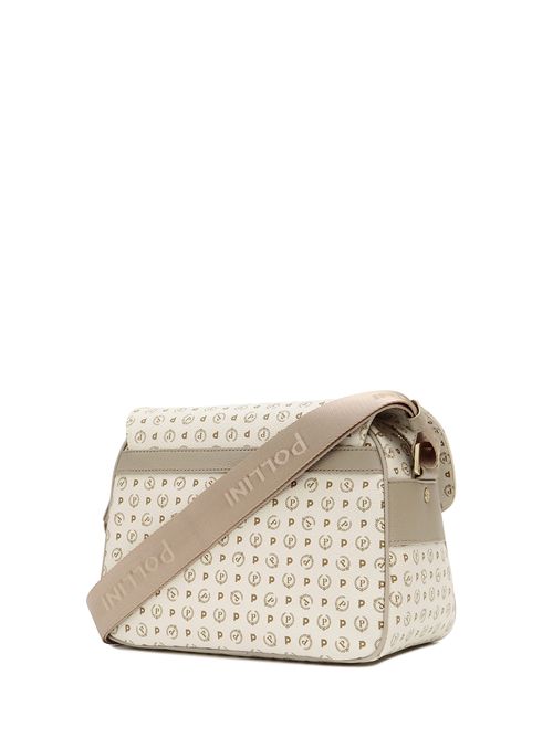 Borsa Messenger Small Heritage Logo Classic Avorio/ghiaccio POLLINI | TE8421PP04Q11/10A